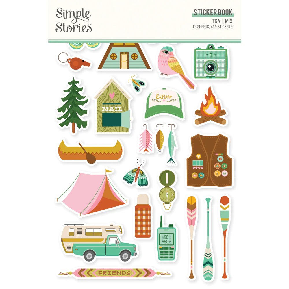 Sticker book Trail Mix - 1 - Simple Stories - Tidformera