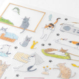 Sticker collection - Cat Medium - 2 - Midori - Tidformera