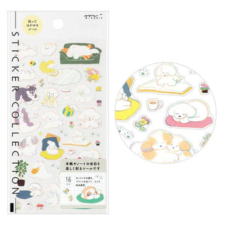 Sticker collection - Dog - 1 - Midori - Tidformera