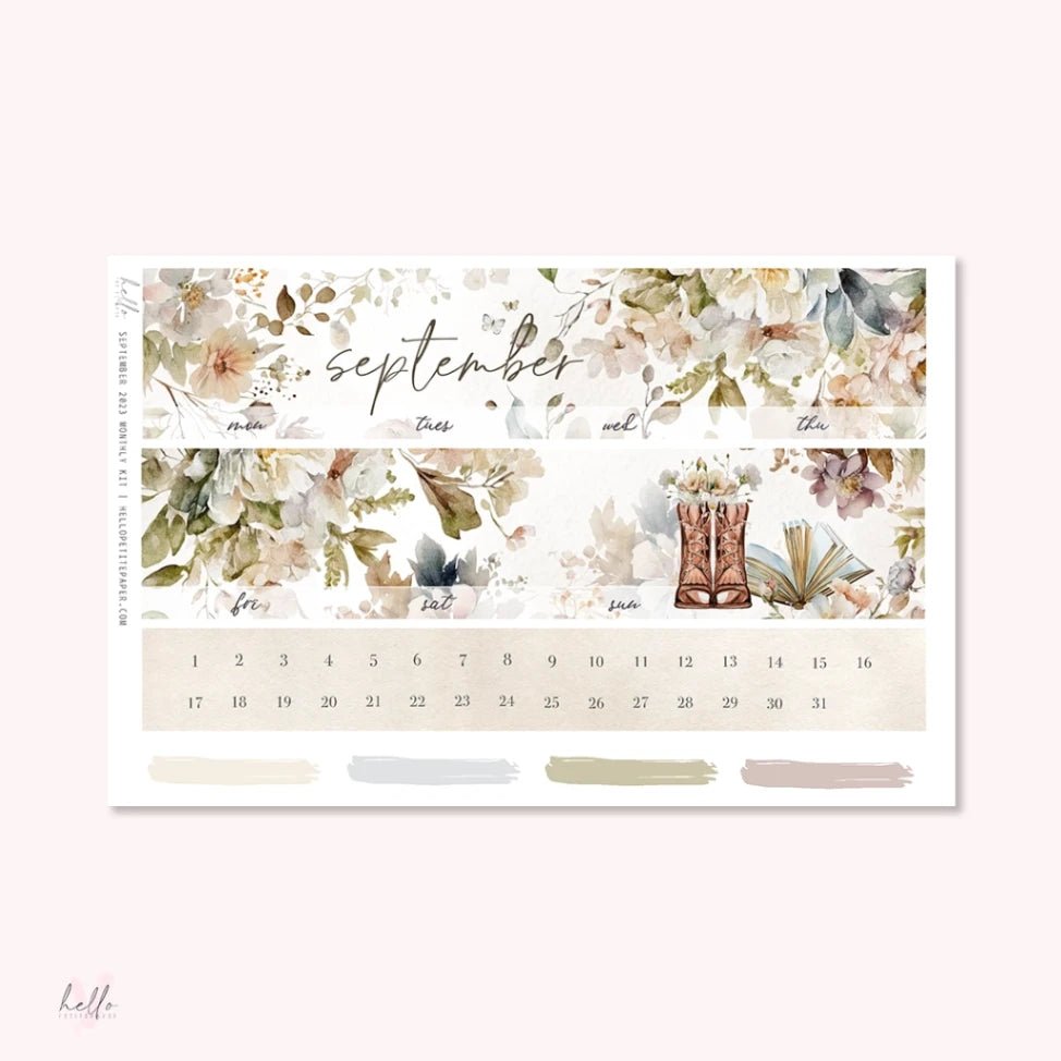 Sticker Kit Monthly - September - 2 - Hello Petite Paper - Tidformera