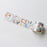 Sticker Pet Tape - Pre-cut - 40 mm - Kitty Cascade - 2 - Washi Tape Shop - Tidformera