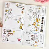 Sticker Pet Tape - Pre-cut - 40 mm - Kitty Cascade - 4 - Washi Tape Shop - Tidformera
