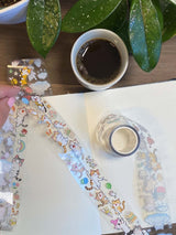 Sticker Pet Tape - Pre-cut - 40 mm - Kitty Cascade - 2 - Washi Tape Shop - Tidformera
