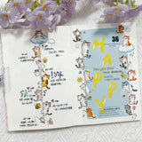 Sticker Pet Tape - Pre-cut - 40 mm - Kitty Cascade - 3 - Washi Tape Shop - Tidformera