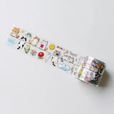 Sticker Pet Tape - Pre-cut - 40 mm - Kitty Conga - 2 - Washi Tape Shop - Tidformera