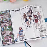 Sticker Pet Tape - Pre-cut 70 mm - Journal Nook - 8 - Washi Tape Shop - Tidformera