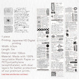 Sticker Pet Tape - Pre-cut - 70 mm - Scribbled Thoughts - 3 - Washi Tape Shop - Tidformera