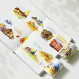 Sticker Pet Tape - Pre - cut - Autumn Symphony - 60 mm - 4 - Washi Tape Shop - Tidformera