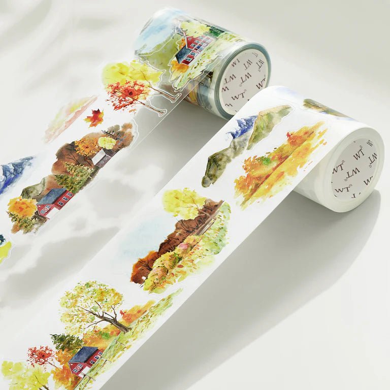 Sticker Pet Tape - Pre - cut - Autumn Symphony - 60 mm - 8 - Washi Tape Shop - Tidformera