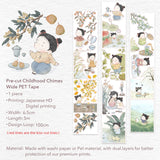 Sticker Pet Tape - Pre - cut - Childhood Chimes - 65 mm - 10 - Washi Tape Shop - Tidformera