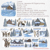 Sticker Pet Tape - Pre - cut - Crystal Garden - 70 mm - 6 - Washi Tape Shop - Tidformera