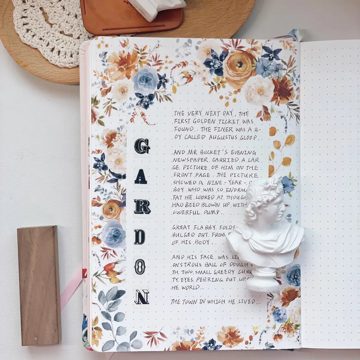 Sticker Pet Tape - Pre - cut - Dusty Blue & Cinnamon - 60 mm - 4 - Washi Tape Shop - Tidformera