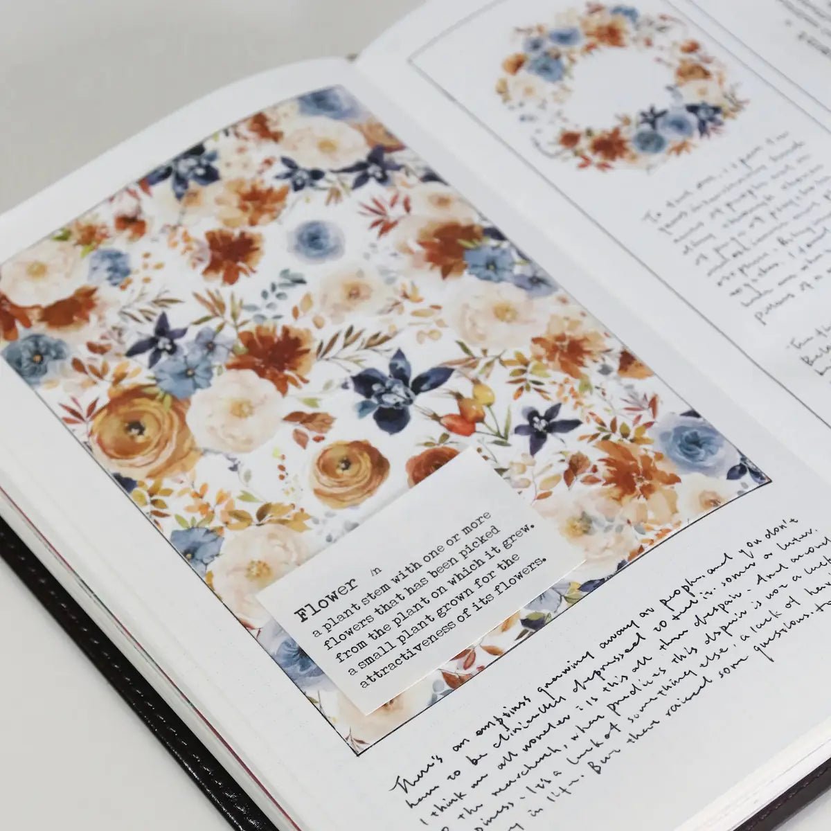 Sticker Pet Tape - Pre - cut - Dusty Blue & Cinnamon - 60 mm - 1 - Washi Tape Shop - Tidformera