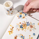 Sticker Pet Tape - Pre - cut - Dusty Blue & Cinnamon - 60 mm - 3 - Washi Tape Shop - Tidformera