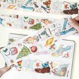 Sticker Pet Tape - Pre - cut - Fireside - 65 mm - 4 - Washi Tape Shop - Tidformera