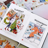 Sticker Pet Tape - Pre - cut - Fireside - 65 mm - 3 - Washi Tape Shop - Tidformera