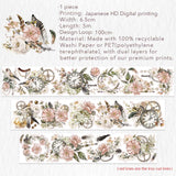Sticker Pet Tape - Pre - cut - Floral Chronicles - 65 mm - 7 - Washi Tape Shop - Tidformera