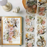 Sticker Pet Tape - Pre - cut - Floral Chronicles - 65 mm - 6 - Washi Tape Shop - Tidformera