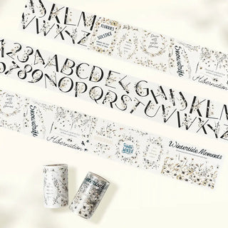 Sticker Pet Tape - Pre - cut - Frosted Letters - 70 mm - 1 - Washi Tape Shop - Tidformera