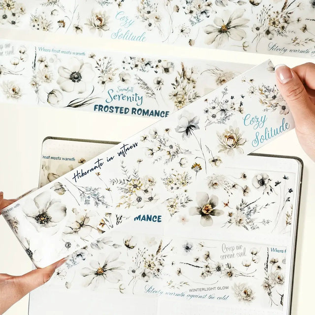 Sticker Pet Tape - Pre - cut - Frosted Meadow - 70 mm - 3 - Washi Tape Shop - Tidformera