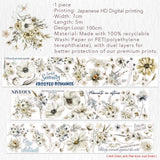 Sticker Pet Tape - Pre - cut - Frosted Meadow - 70 mm - 10 - Washi Tape Shop - Tidformera