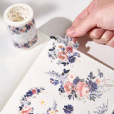 Sticker Pet Tape - Pre - cut - Frosty Rose - 60 mm - 4 - Washi Tape Shop - Tidformera