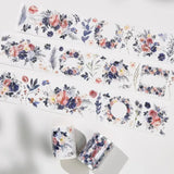 Sticker Pet Tape - Pre - cut - Frosty Rose - 60 mm - 1 - Washi Tape Shop - Tidformera