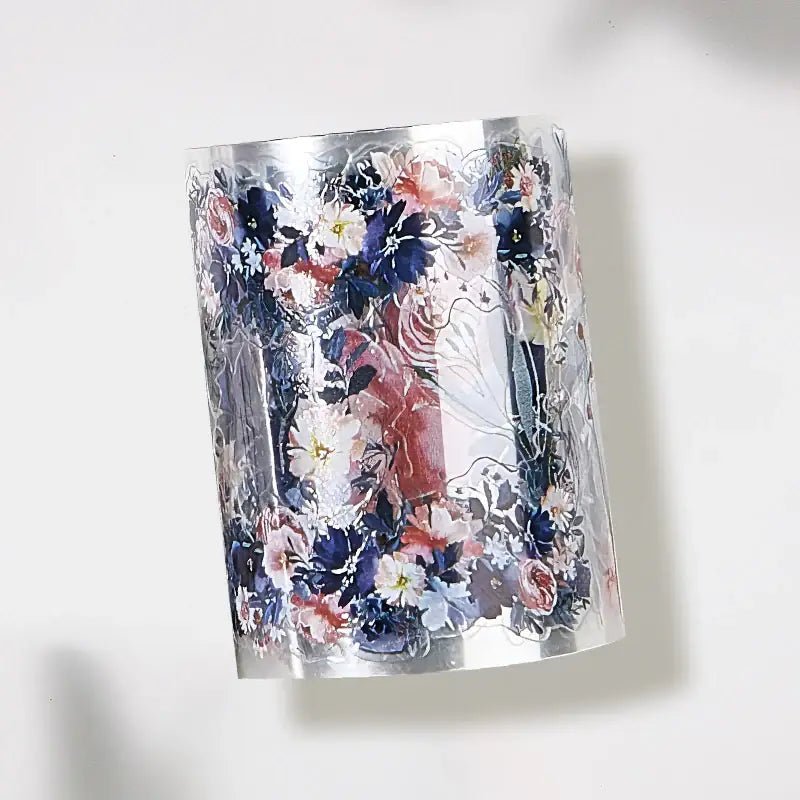 Sticker Pet Tape - Pre - cut - Frosty Rose - 60 mm - 3 - Washi Tape Shop - Tidformera