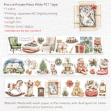 Sticker Pet Tape - Pre - cut - Frozen Paws - 60 mm - Washi Tape Shop - Tidformera