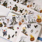 Sticker Pet Tape - Pre-cut - Haunted House - 65 mm - 4 - Washi Tape Shop - Tidformera