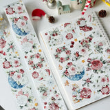 Sticker Pet Tape - Pre - cut - Holly Bloom - 60 mm - 7 - Washi Tape Shop - Tidformera
