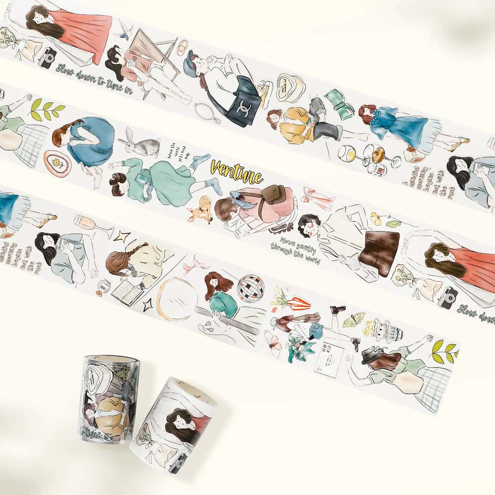 Sticker Pet Tape - Pre - cut - Letter to Myself - 60 mm - 1 - Washi Tape Shop - Tidformera