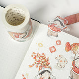 Sticker Pet Tape - Pre - cut - Lunar New Year - 65 mm - 10 - Washi Tape Shop - Tidformera