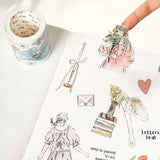 Sticker Pet Tape - Pre - cut - Me Time - 60 mm - 6 - Washi Tape Shop - Tidformera