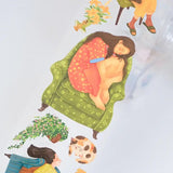 Sticker Pet Tape - Pre - cut - Nostalgic Moments - 72 mm - 2 - Washi Tape Shop - Tidformera