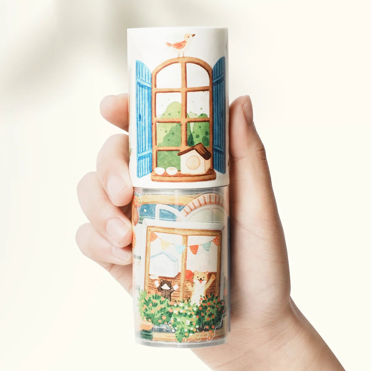 Sticker Pet Tape - Pre - cut - Pane & Simple - 70 mm - 6 - Washi Tape Shop - Tidformera