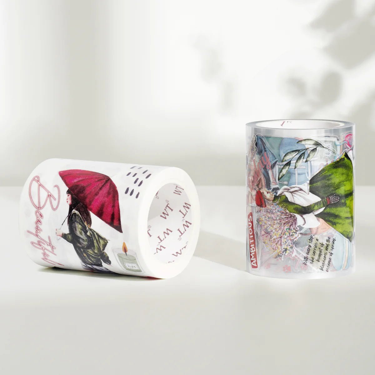 Sticker Pet Tape - Pre - cut - Passing Faces - 60 mm - Washi Tape Shop - Tidformera