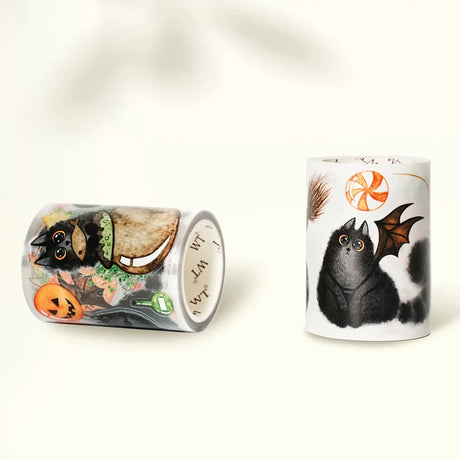 Sticker Pet Tape - Pre-cut - Shadow Paws - 60 mm - 3 - Washi Tape Shop - Tidformera