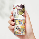 Sticker Pet Tape - Pre - cut - Sidewalk Stories - 60 mm - 5 - Washi Tape Shop - Tidformera