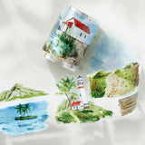 Sticker Pet Tape - Pre - cut - Summer Bliss - 60 mm - 1 - Washi Tape Shop - Tidformera