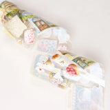 Sticker Pet Tape - Pre - cut - Summer Café - 70 mm - 3 - Washi Tape Shop - Tidformera