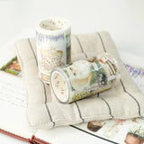 Sticker Pet Tape - Pre - cut - Summer Café - 70 mm - 7 - Washi Tape Shop - Tidformera