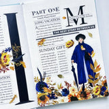 Sticker Pet Tape - Pre - cut - Sunflower & Navy - 60 mm - 3 - Washi Tape Shop - Tidformera