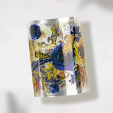 Sticker Pet Tape - Pre - cut - Sunflower & Navy - 60 mm - 5 - Washi Tape Shop - Tidformera