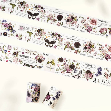 Sticker Pet Tape - Pre - cut - Violet Veil - 65 mm - 1 - Washi Tape Shop - Tidformera
