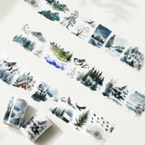 Sticker Pet Tape - Pre - cut - Winter Whispers - 60 mm - 2 - Washi Tape Shop - Tidformera