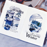 Sticker Pet Tape - Pre - cut - Winter Whispers - 60 mm - 4 - Washi Tape Shop - Tidformera