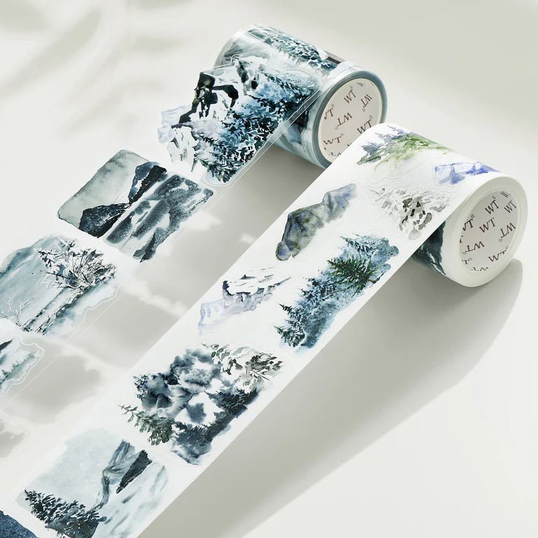 Sticker Pet Tape - Pre - cut - Winter Whispers - 60 mm - Washi Tape Shop - Tidformera