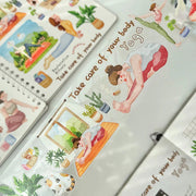 Sticker Pet Tape - Pre - cut - Yoga Ode - 65 mm - 1 - Washi Tape Shop - Tidformera
