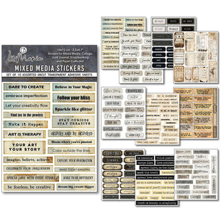 Little words sticker set med 10 ark från Ciao Bella - Tidformera